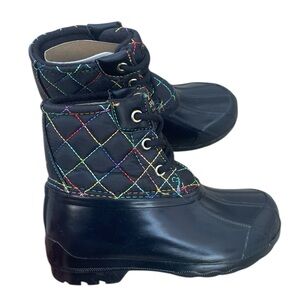 Sperry Girls Port Boot, Rainbow Stitching, Size 11 Toddler, NIB